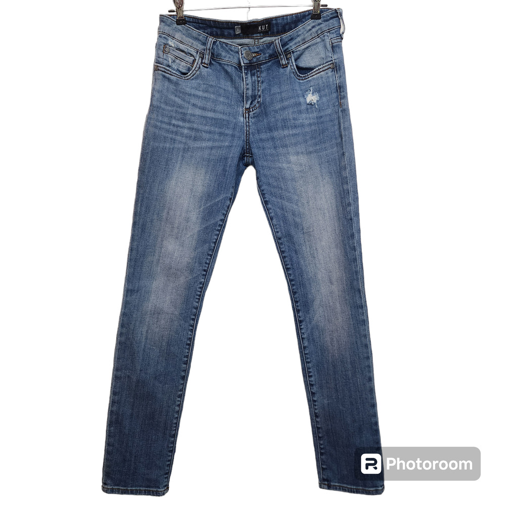 KUT from the Kloth Catherine Mid-Rise Distressed Boyfriend Jeans, Size 2